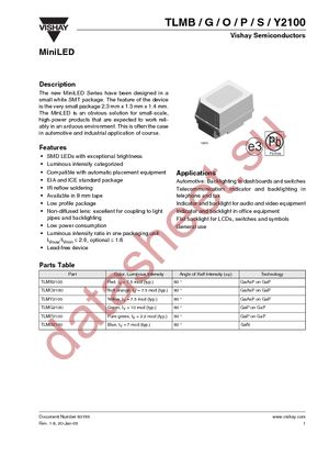 TLMS2100-GS08 datasheet  